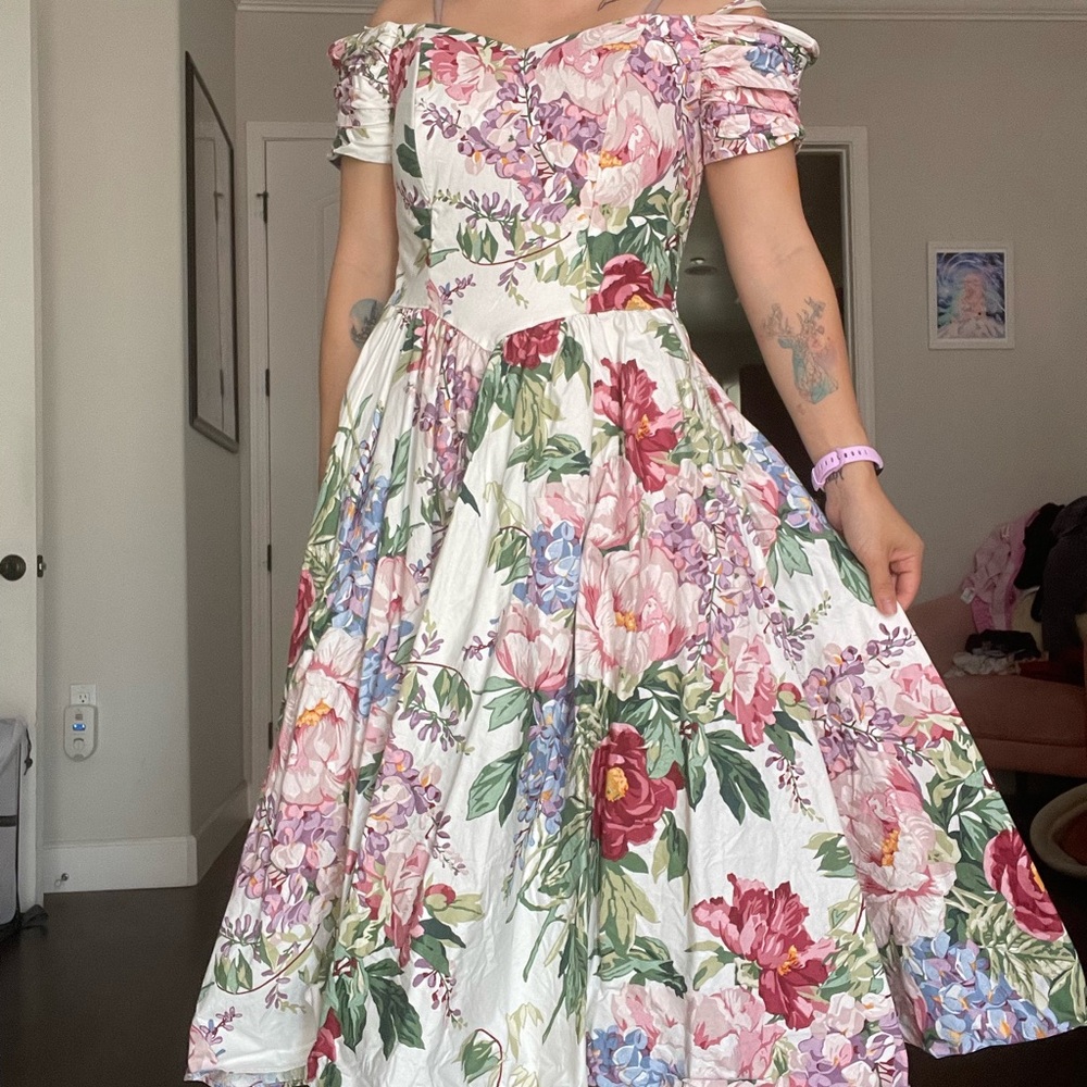 Moda International Floral Off-Shoulder Dress - Multicolor